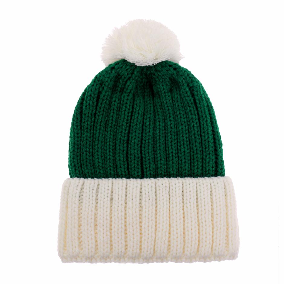 Santa beanie 2 green / white
