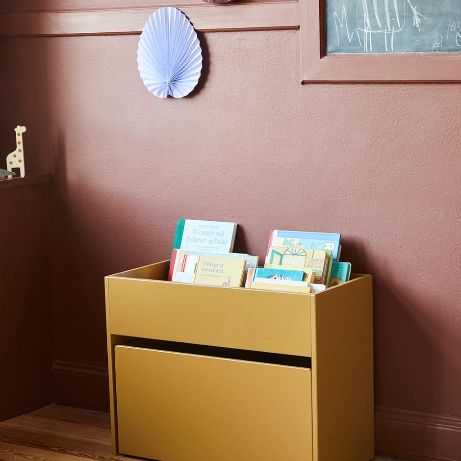Legetøjsopbevaring med bogkasse - mini