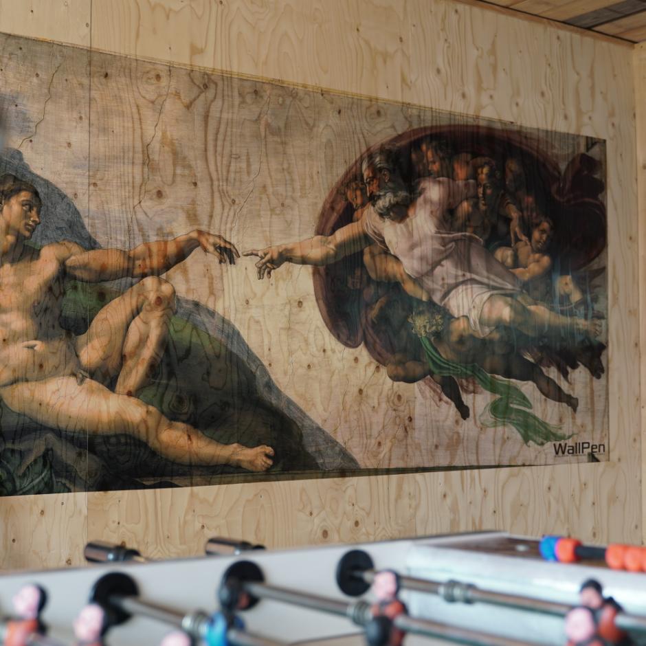 Dit billede & foto malet direkte på væggen