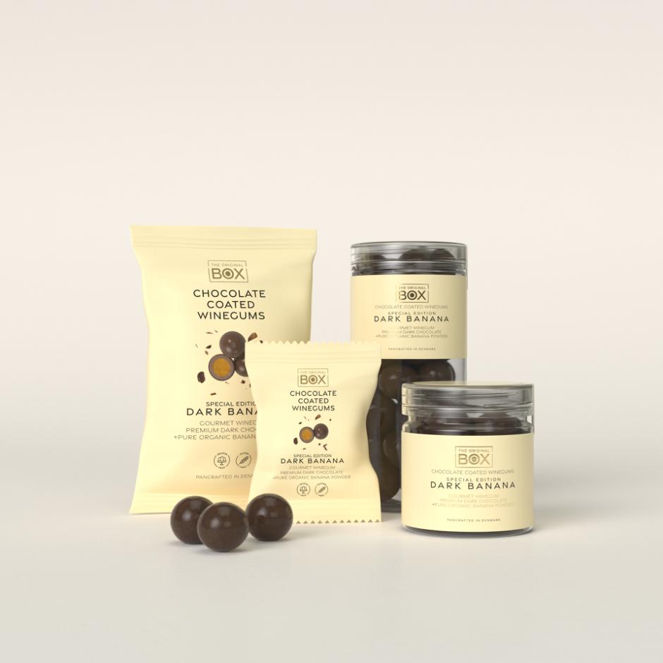 CHOCOLATE COATED WINEGUMS - DARK BANANA