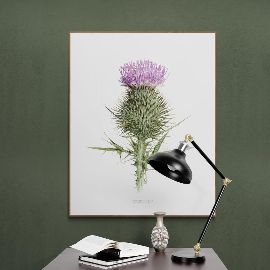 TIDSEL I BLOMST KUNSTPLAKAT