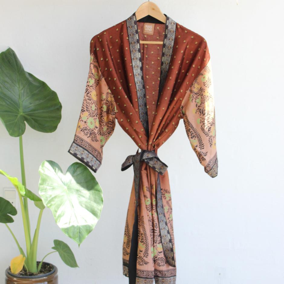 Upcyclede Sari kimonoer