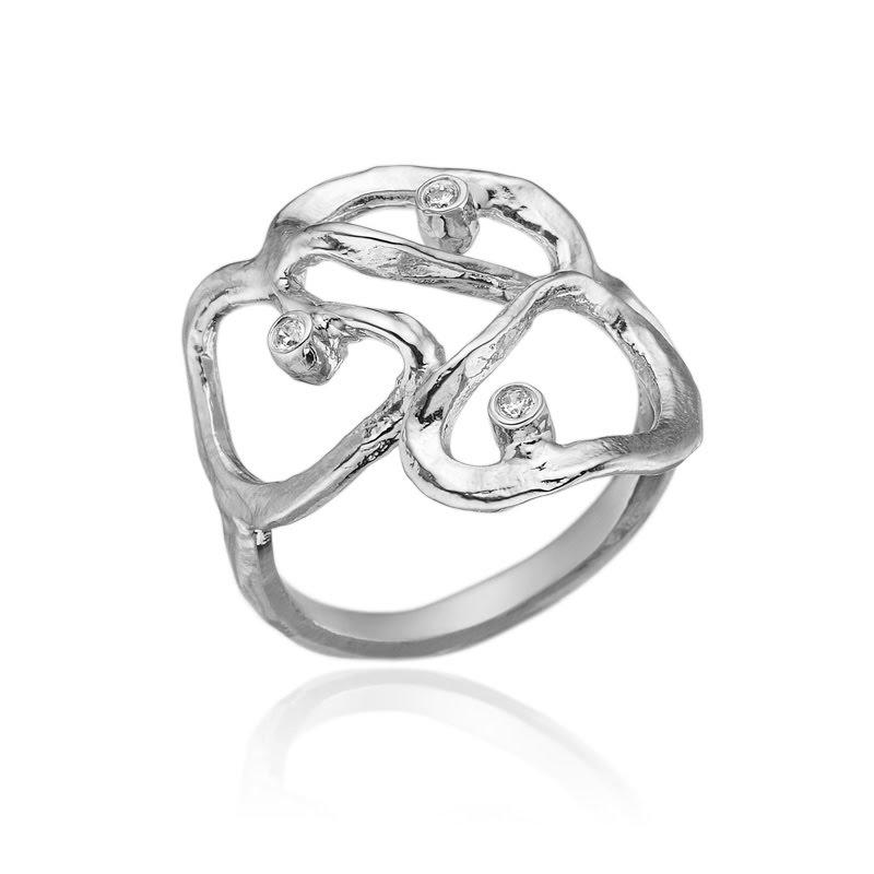 Skøn ring med Zirkonia