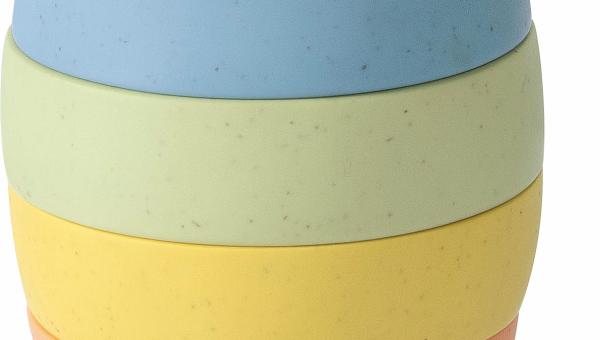 Introduktion af plastlegetøj lavet på hvede