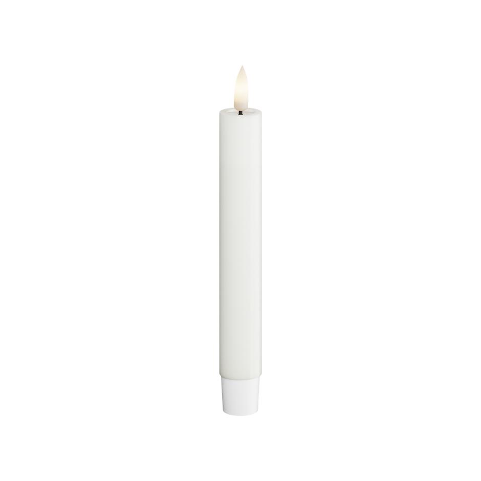 White LED Dinner Candle D: 2,2 * 15 cm