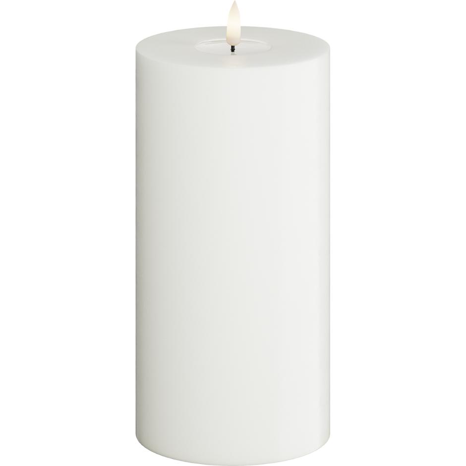 White LED Candle D: 10 * 20 cm
