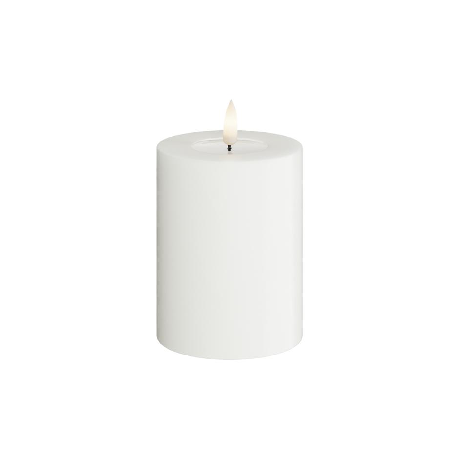 White LED Candle D: 7,5 * 10 cm