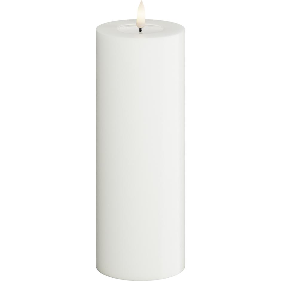 White LED Candle D: 7,5 * 20 cm