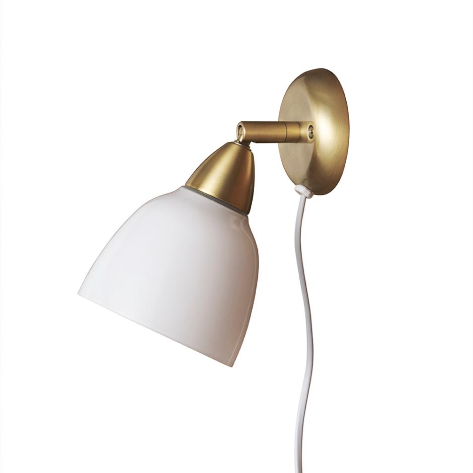 Urban Short Wall Lamp - White Opal Glass