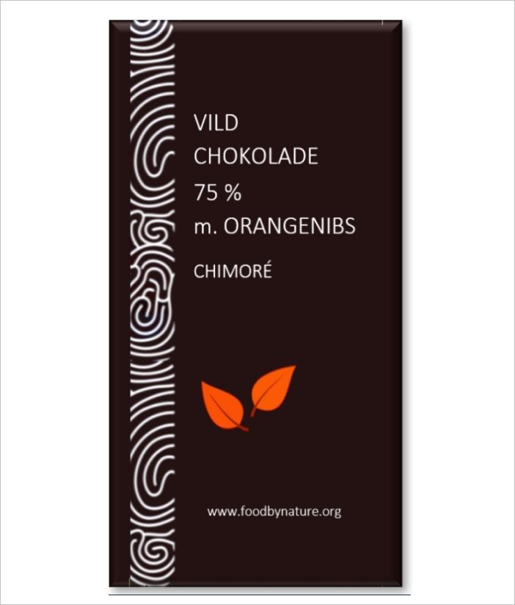 Vild Chokolade 75% med Orange