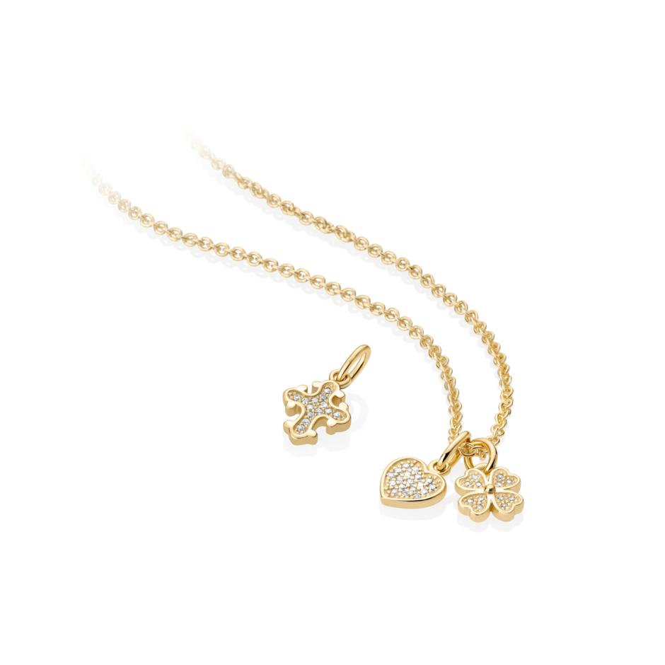 NYHED! Guld vedhæng med zirkonia