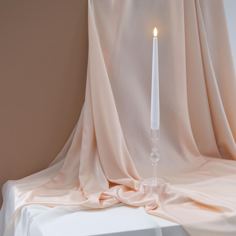 Basic Colours Taper Candles Silk (Two Pack)