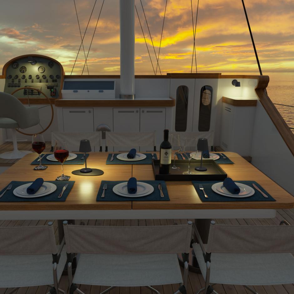 Silwy rechargeable light ‘PORTOFINO’ for indoor & outdoor use