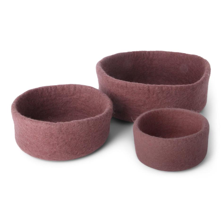 Bowl Plum - Set of 3