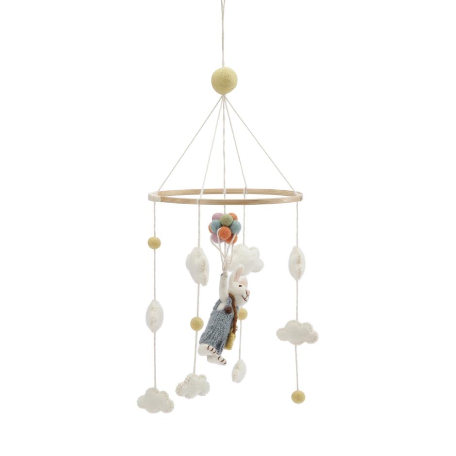 Mobile Bunny with Balloons