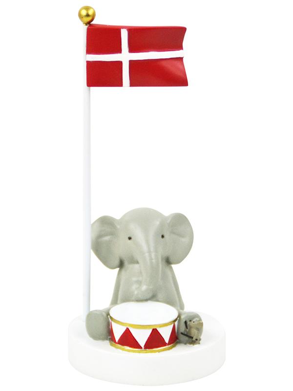 Elefant med tromme