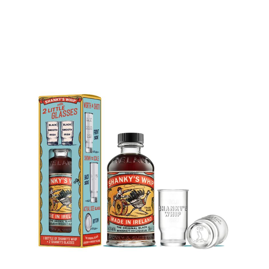 Shanky's Whip Gaveæske med 2 glas
