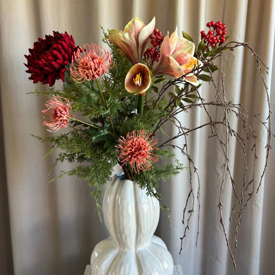 Amaryllis real touch rosa