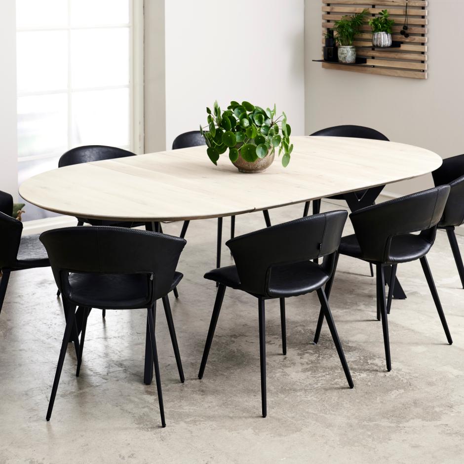 Miami udtræksbord FSC, Massiv egetræ