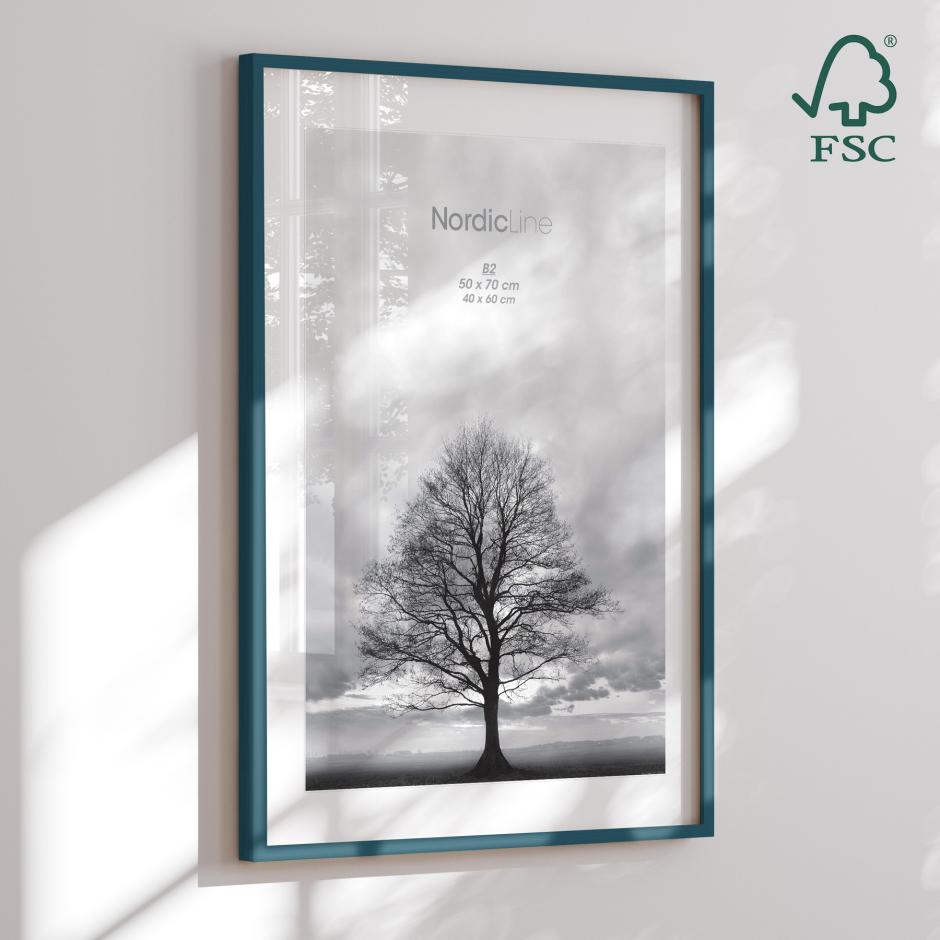 Træramme - Midnight Teal - NordicLine