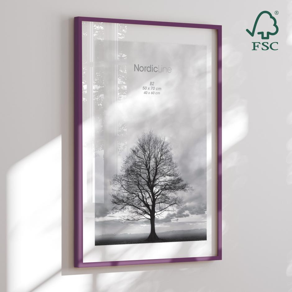 Træramme - Aubergine - NordicLine