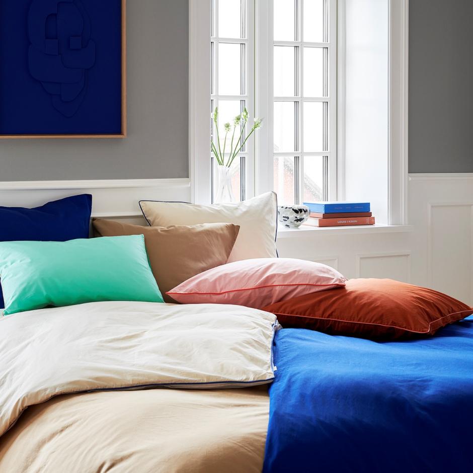 Garment dyed cotton sateen