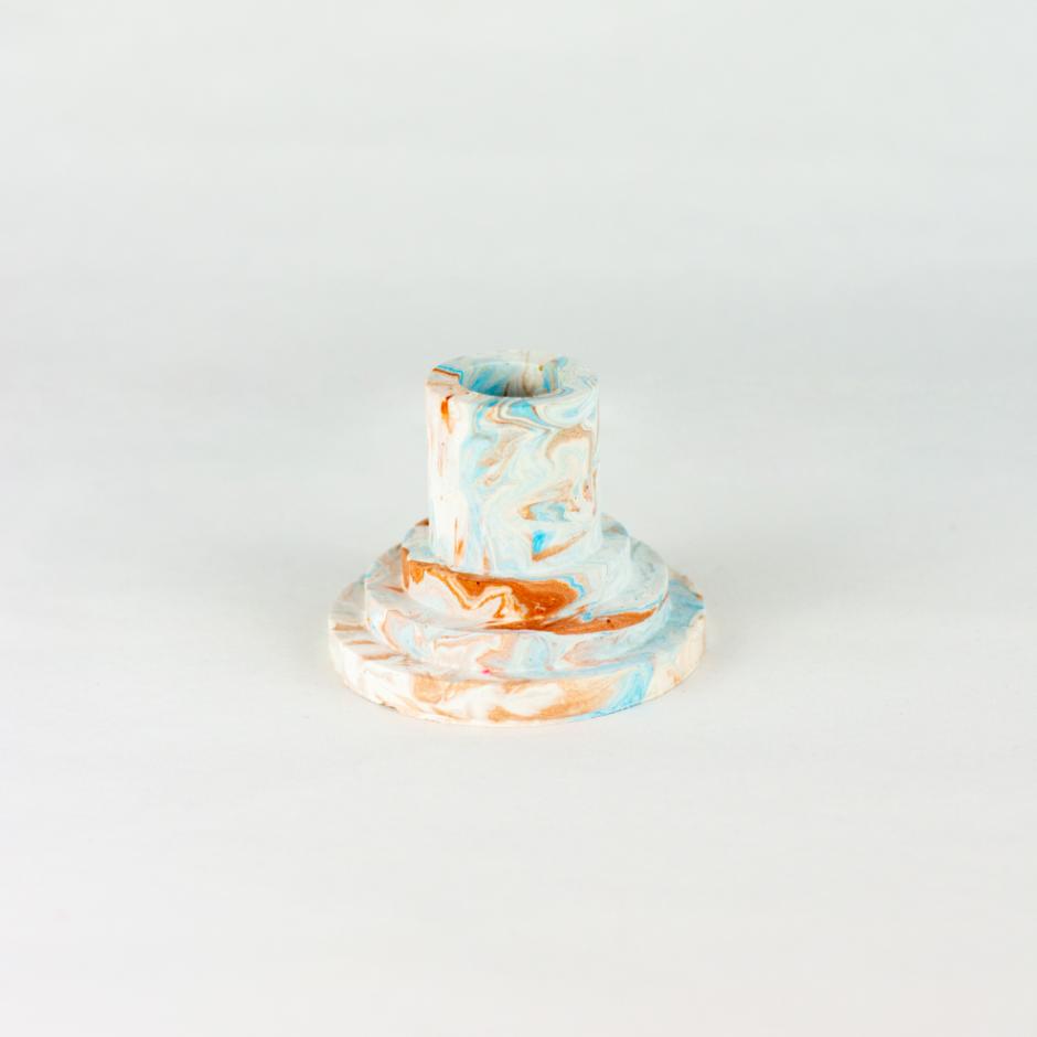 Layered candleholder