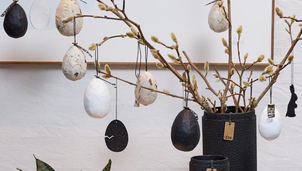 Flotte håndlavet påskeæg i Zero Waste papir fra OOhh Collection.