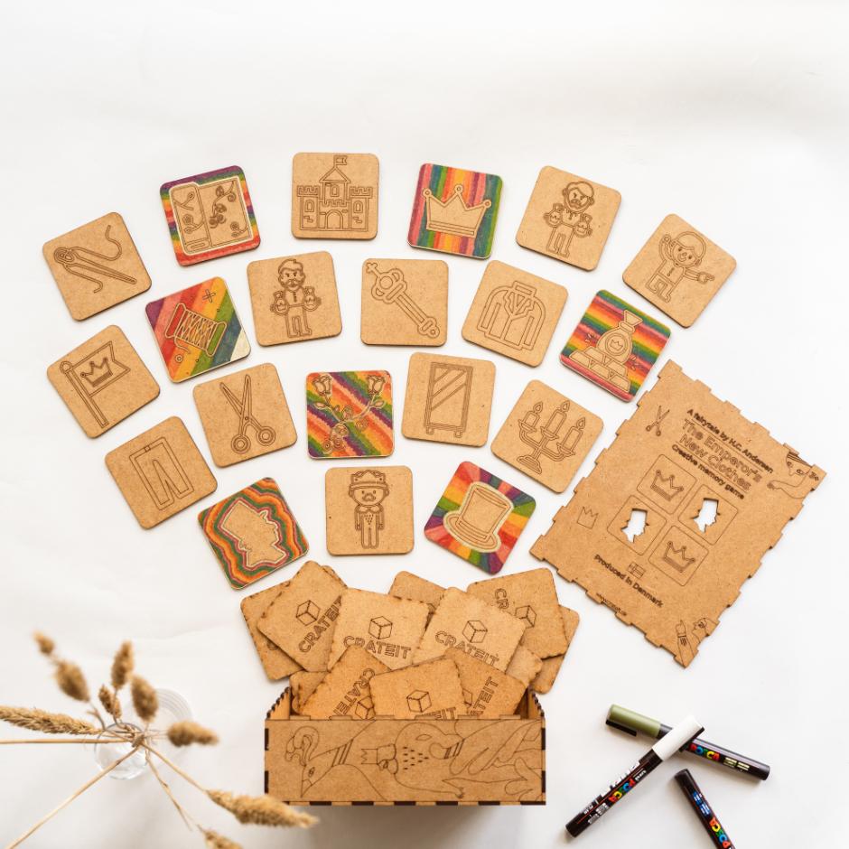 Kejserens Nye Klæder - farv selv vendspil