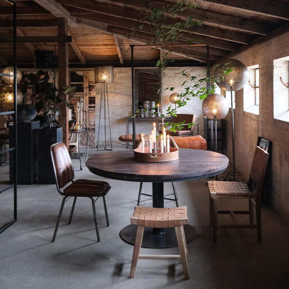 Skab mere plads med et rundt spisebord