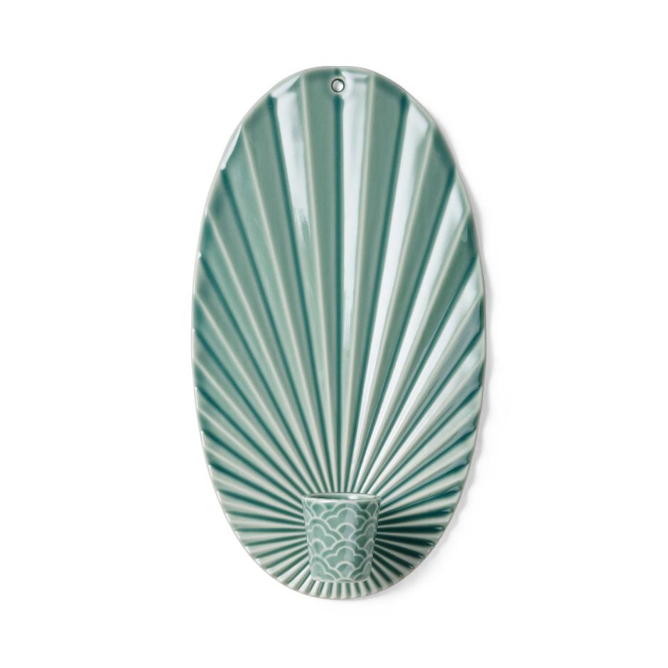 Pipanella Waves Candle Sconce Peacock