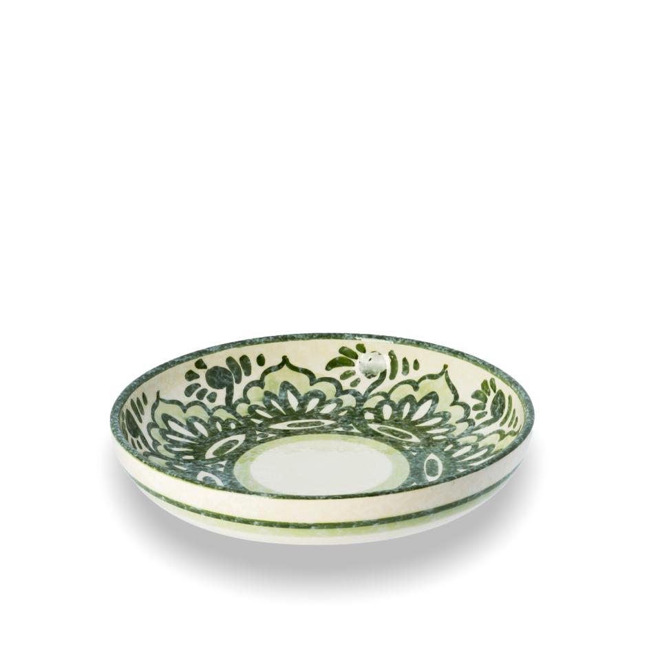 Andalusia Shallow Pasta Plate - Green