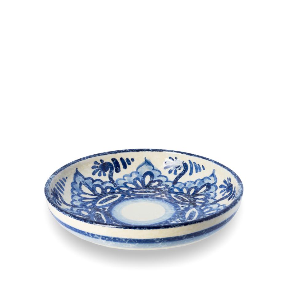 Andalusia Shallow Pasta Plate Blue